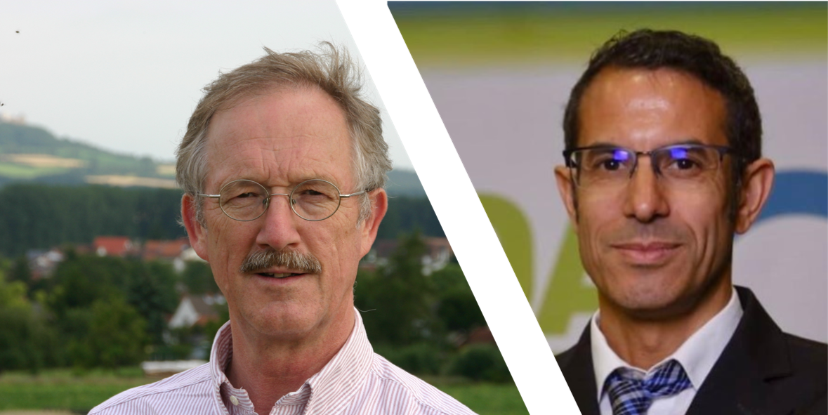 Foto Dr. Felix zu Löwenstein und Dr. Robert M'Barek 
